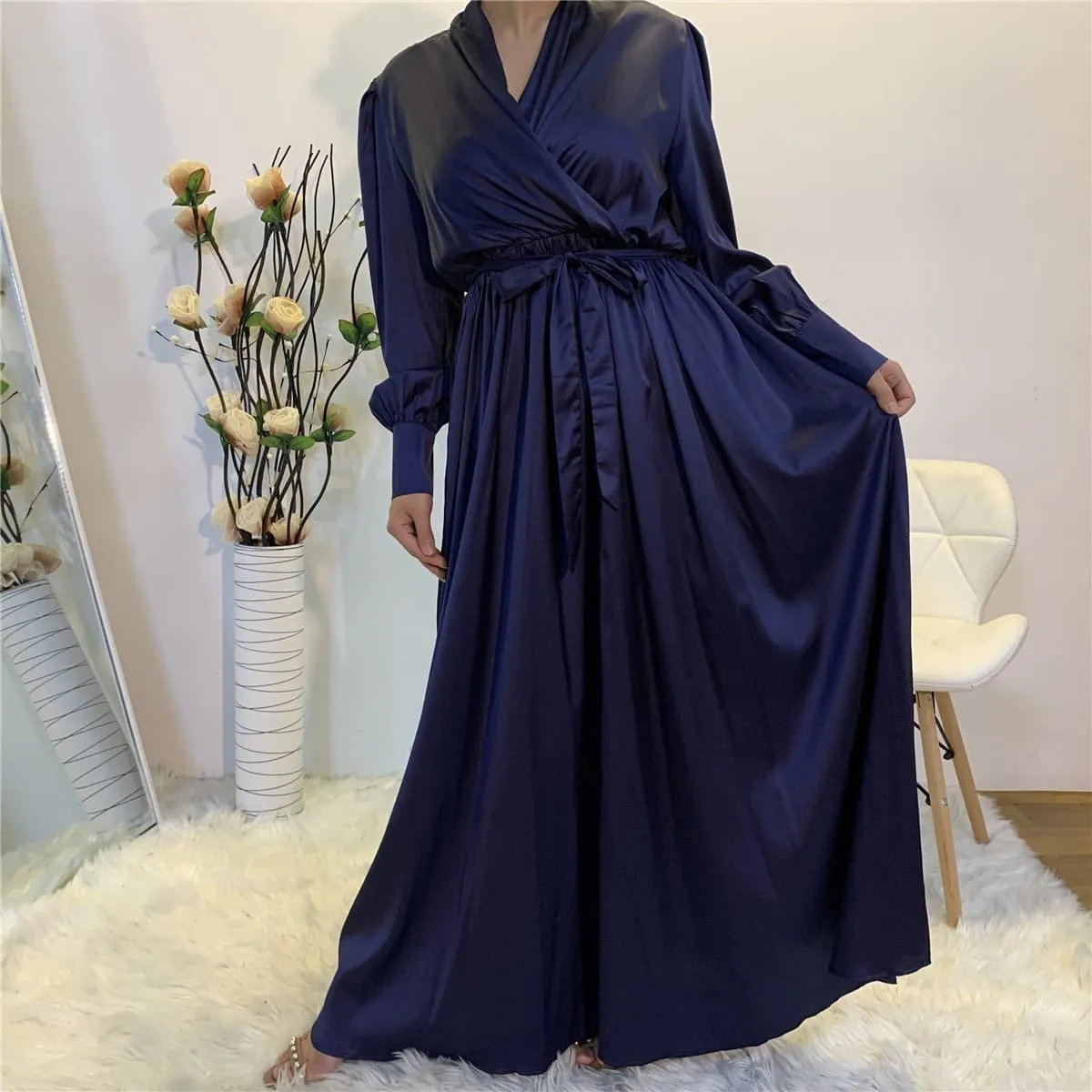 Satin Abaya Dress