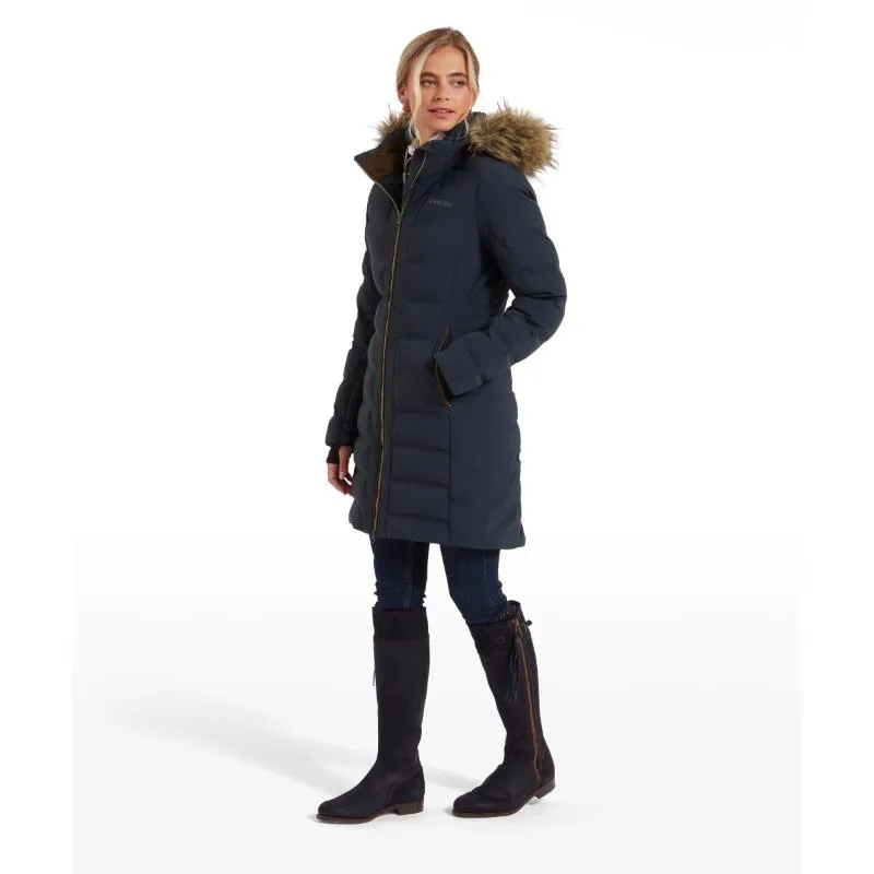 Schoffel Hurlingham Ladies Venturi Waterproof Down Coat - Carbon Navy