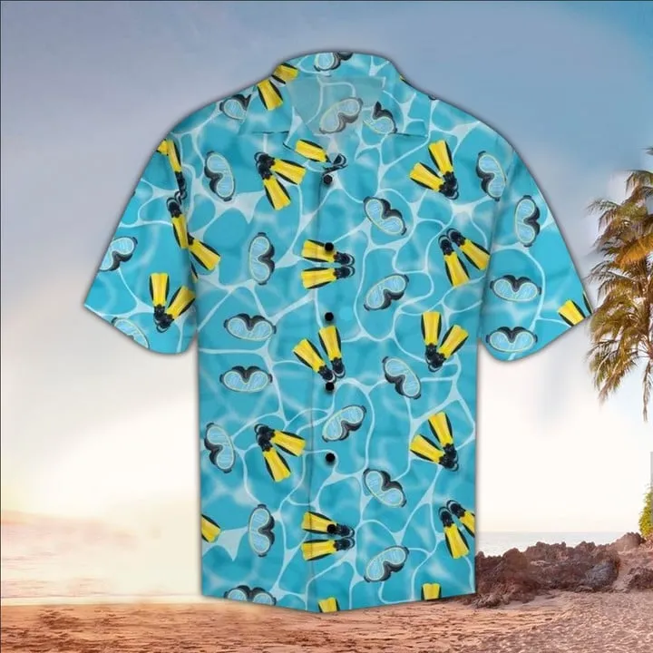 Scuba Hawaiian Shirt, Scuba Lover Gifts, Perfect Gift Ideas For Scuba Lover