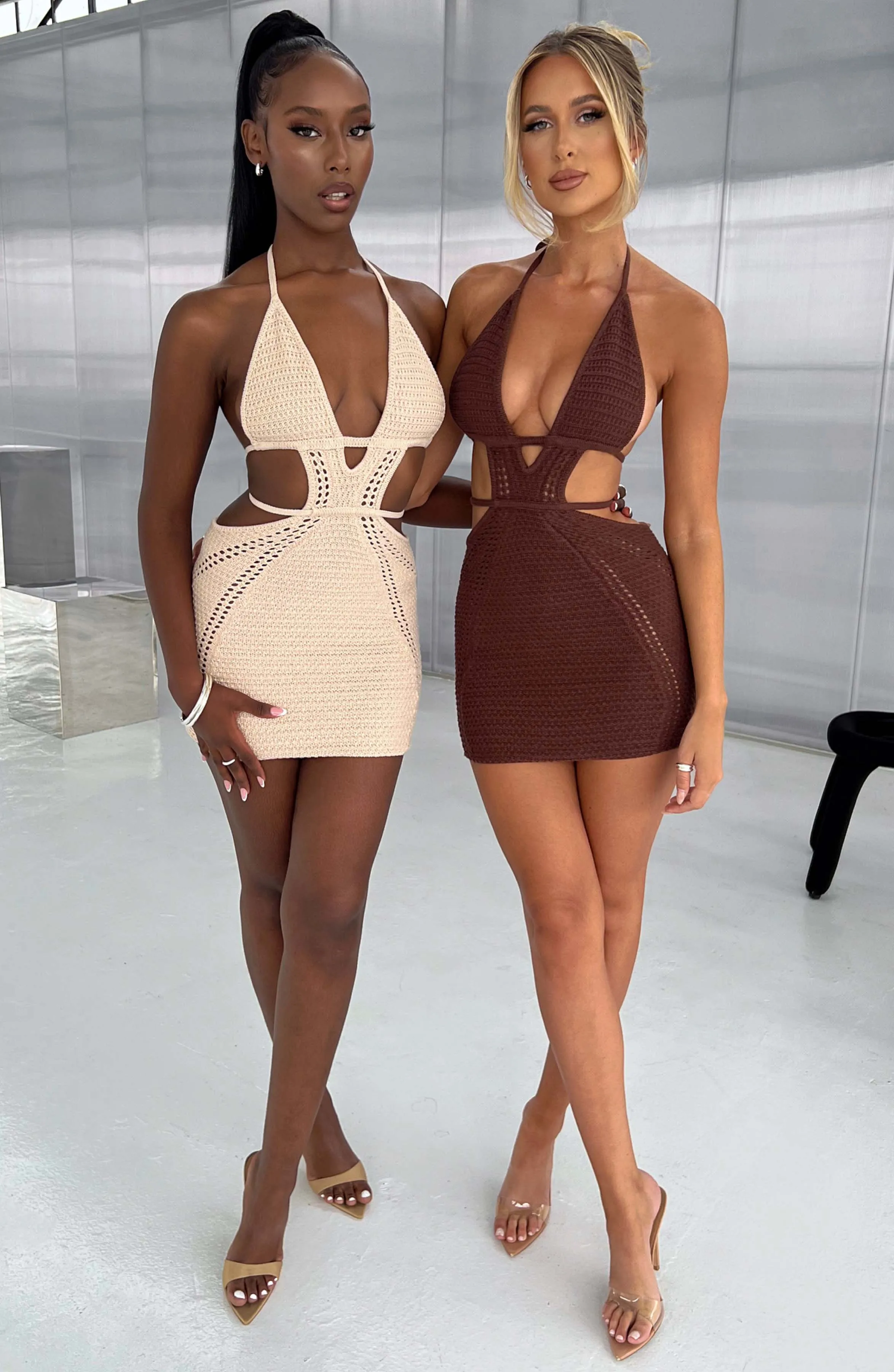 Selena Mini Dress - Chocolate