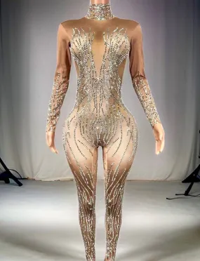 Silver Diamond Bodysuit w3060