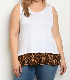 Sleeveless Top Plus Size