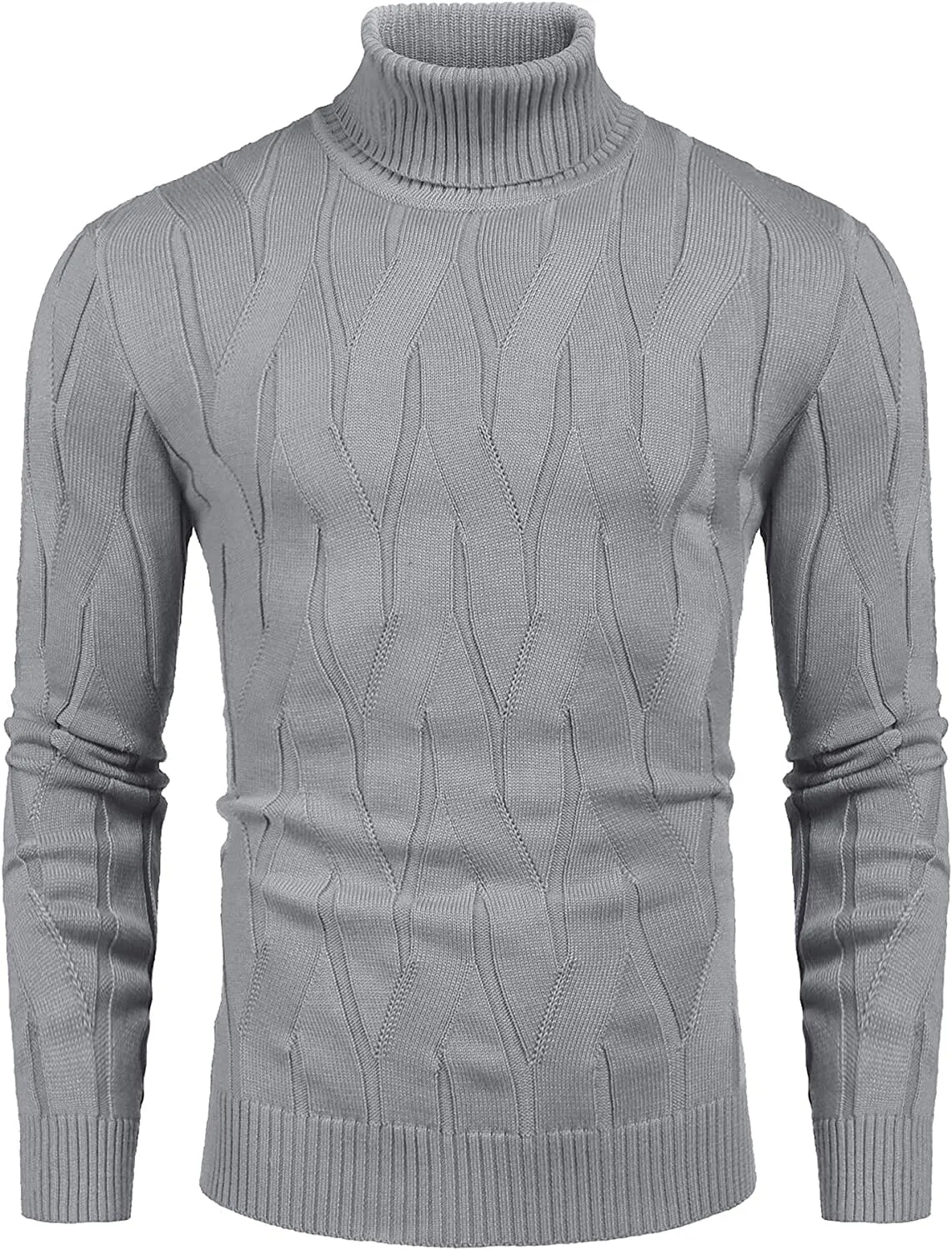 Slim Fit Turtleneck Knitted Pullover Sweaters (US Only)