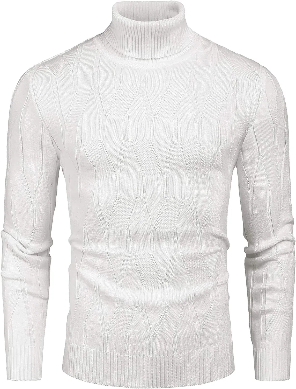 Slim Fit Turtleneck Knitted Pullover Sweaters (US Only)