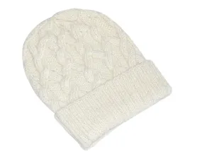 Snake Cable Knit Alpaca Hat