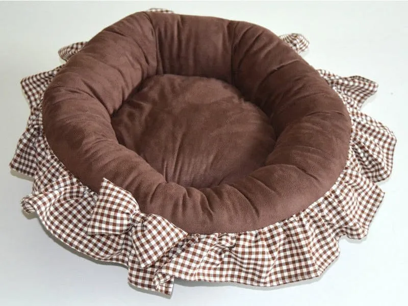 Soft Round Brown Kennel 50X15