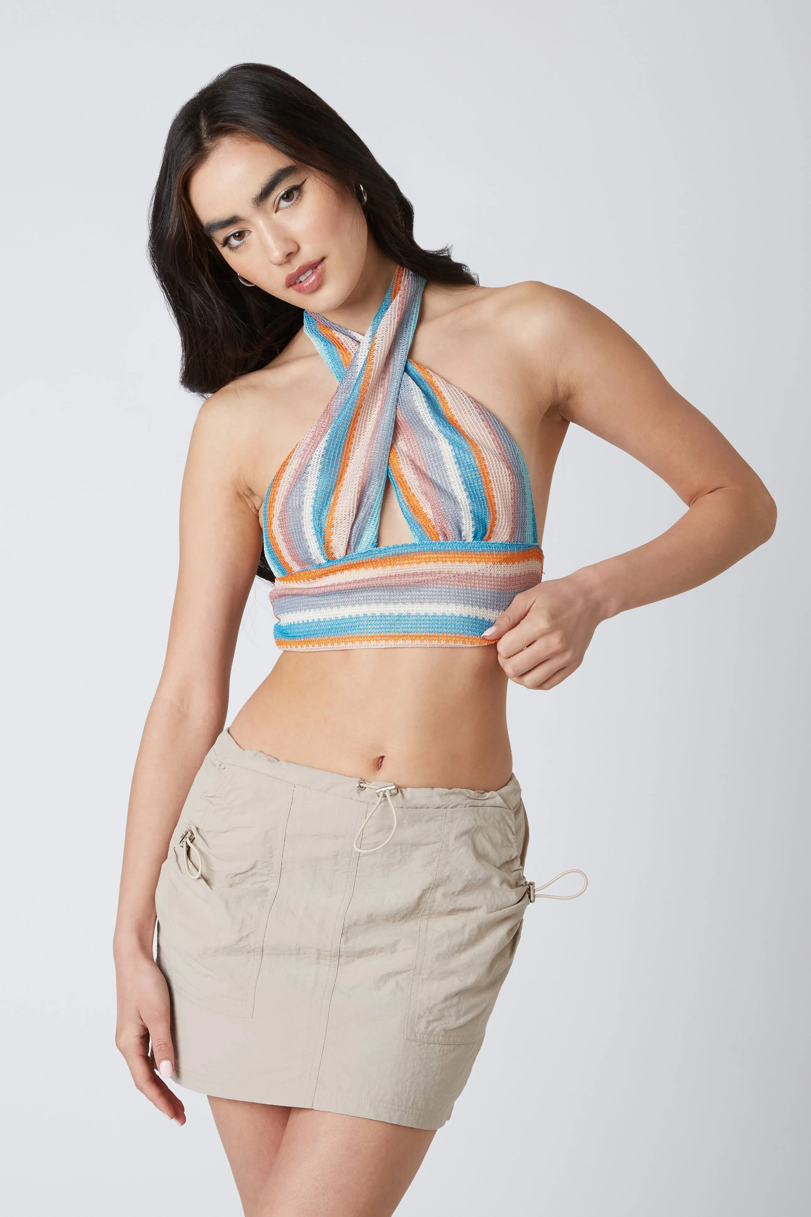 Striped Halter Top