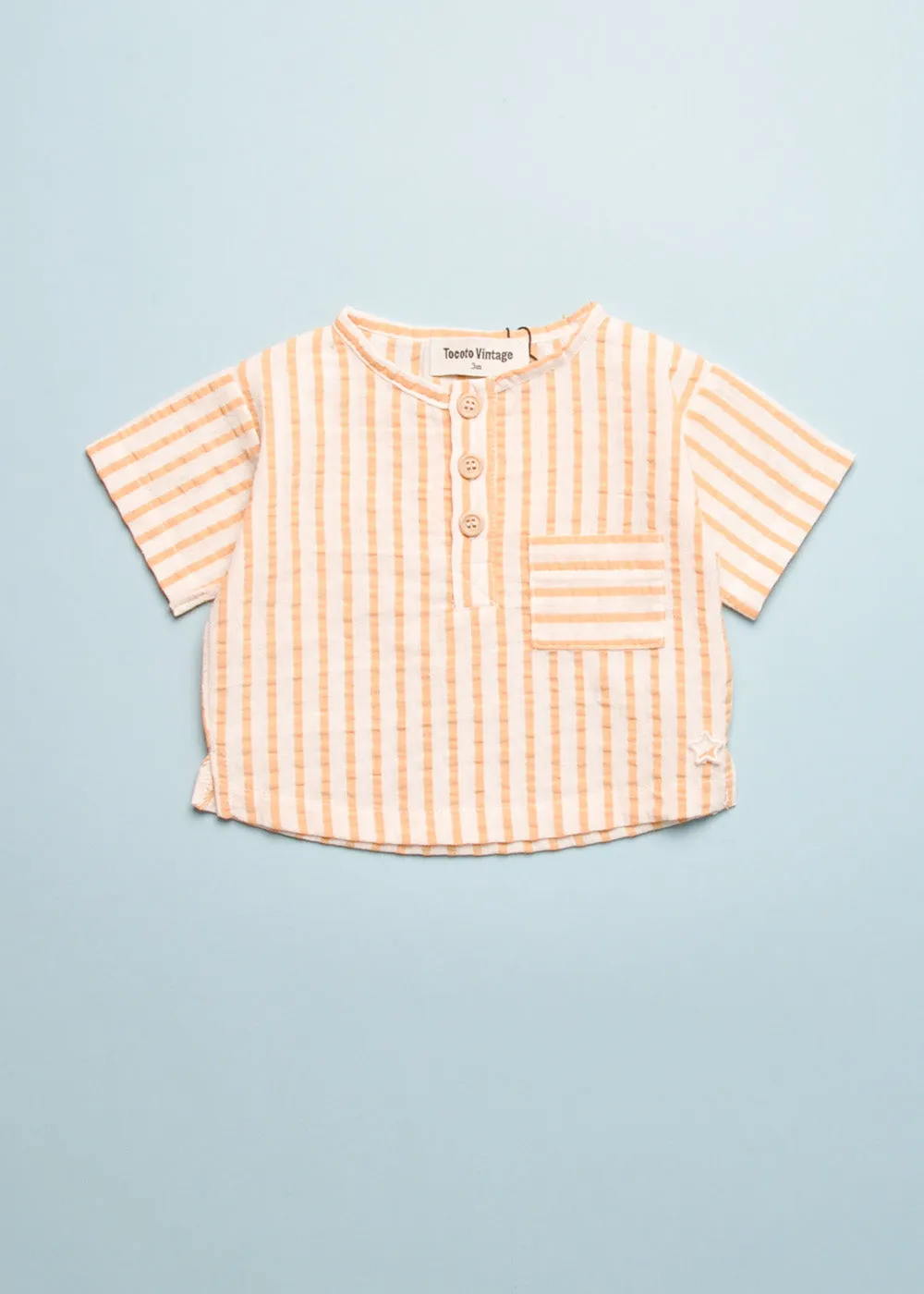 STRIPED SEERSUCKER SHIRT