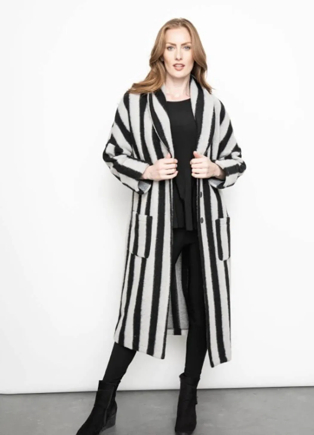 Stripes Car Coat | Take 20% Off