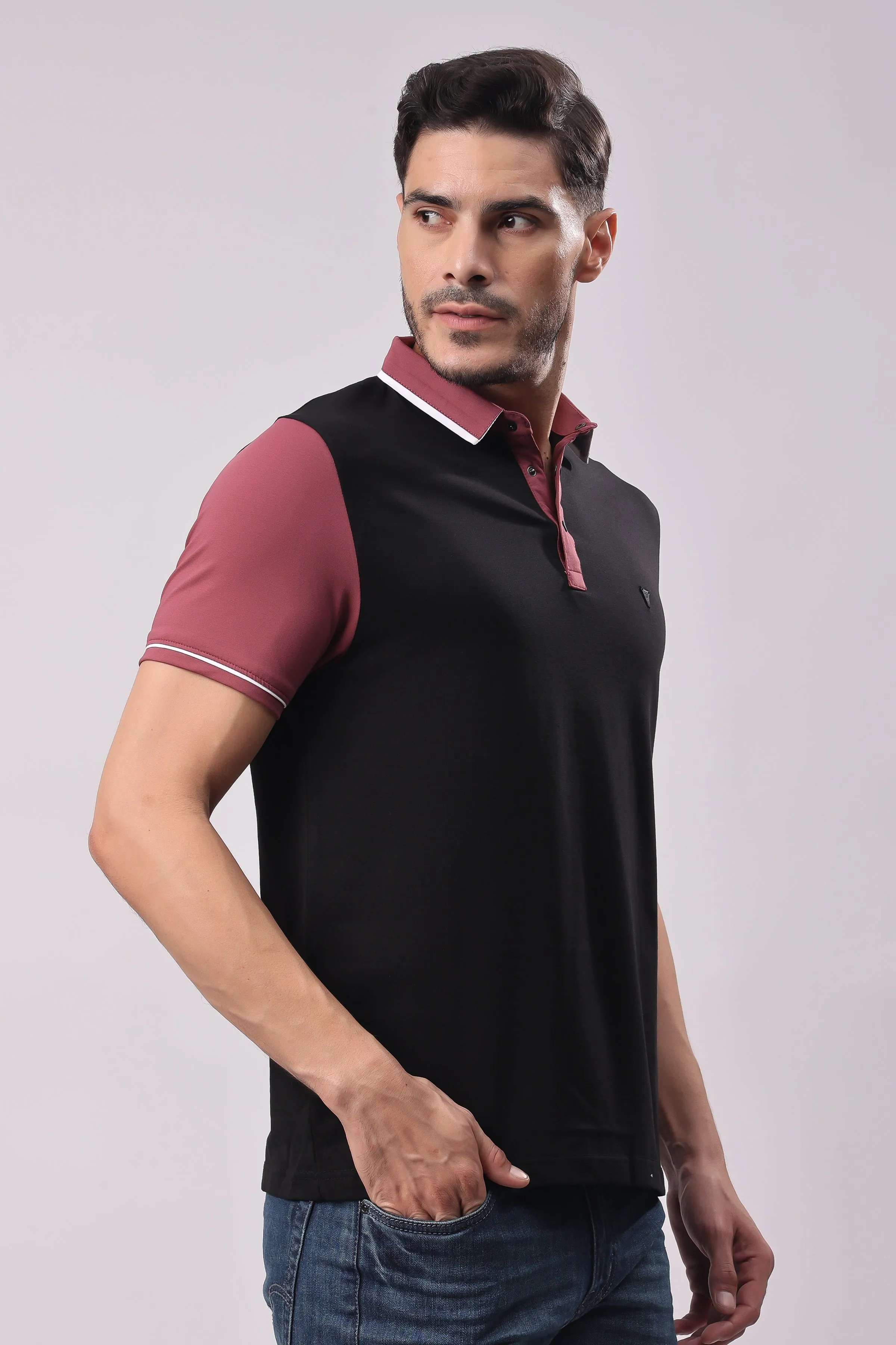 STYLOX SOLID POLO T-SHIRT FOR MEN