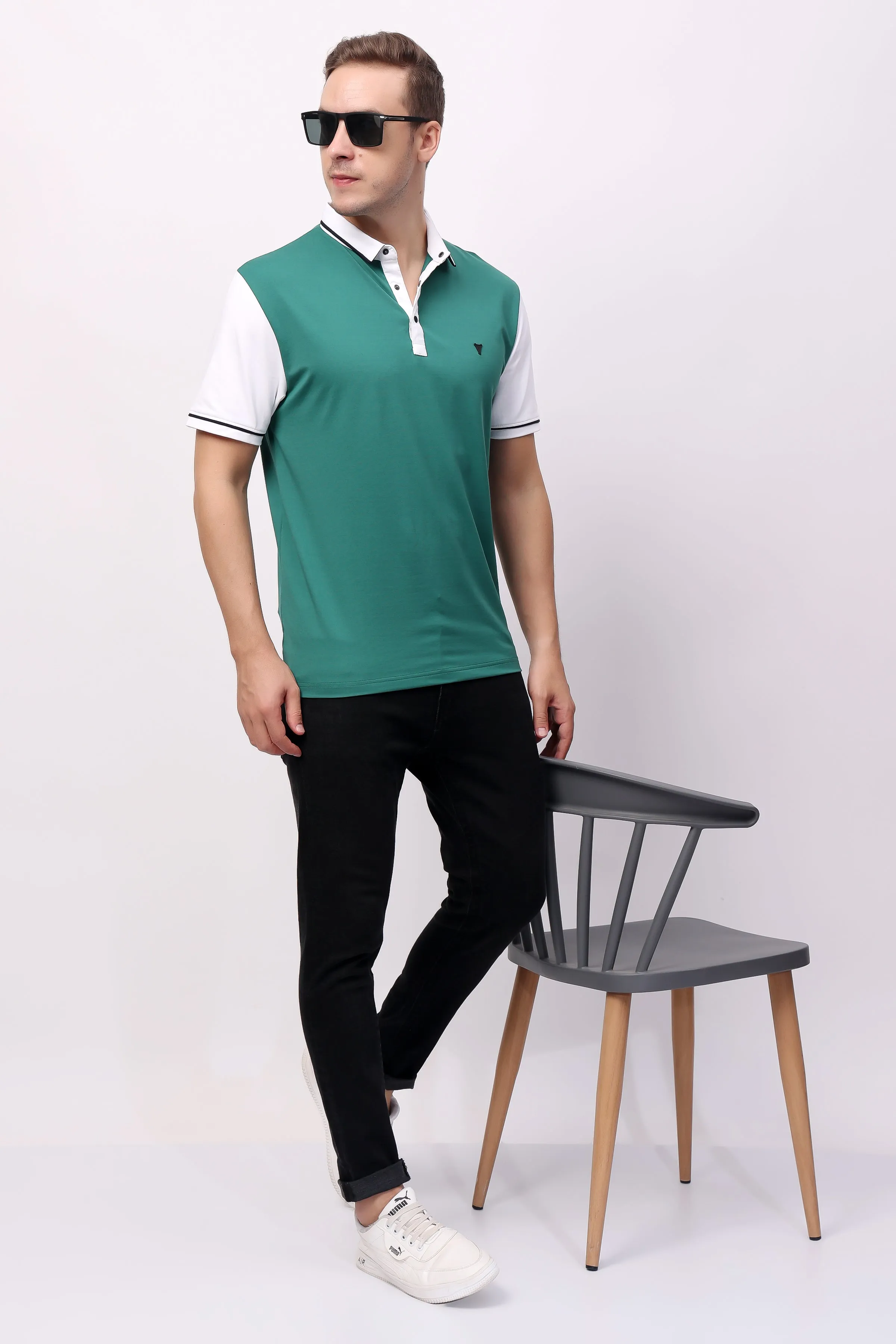 STYLOX SOLID POLO T-SHIRT FOR MEN