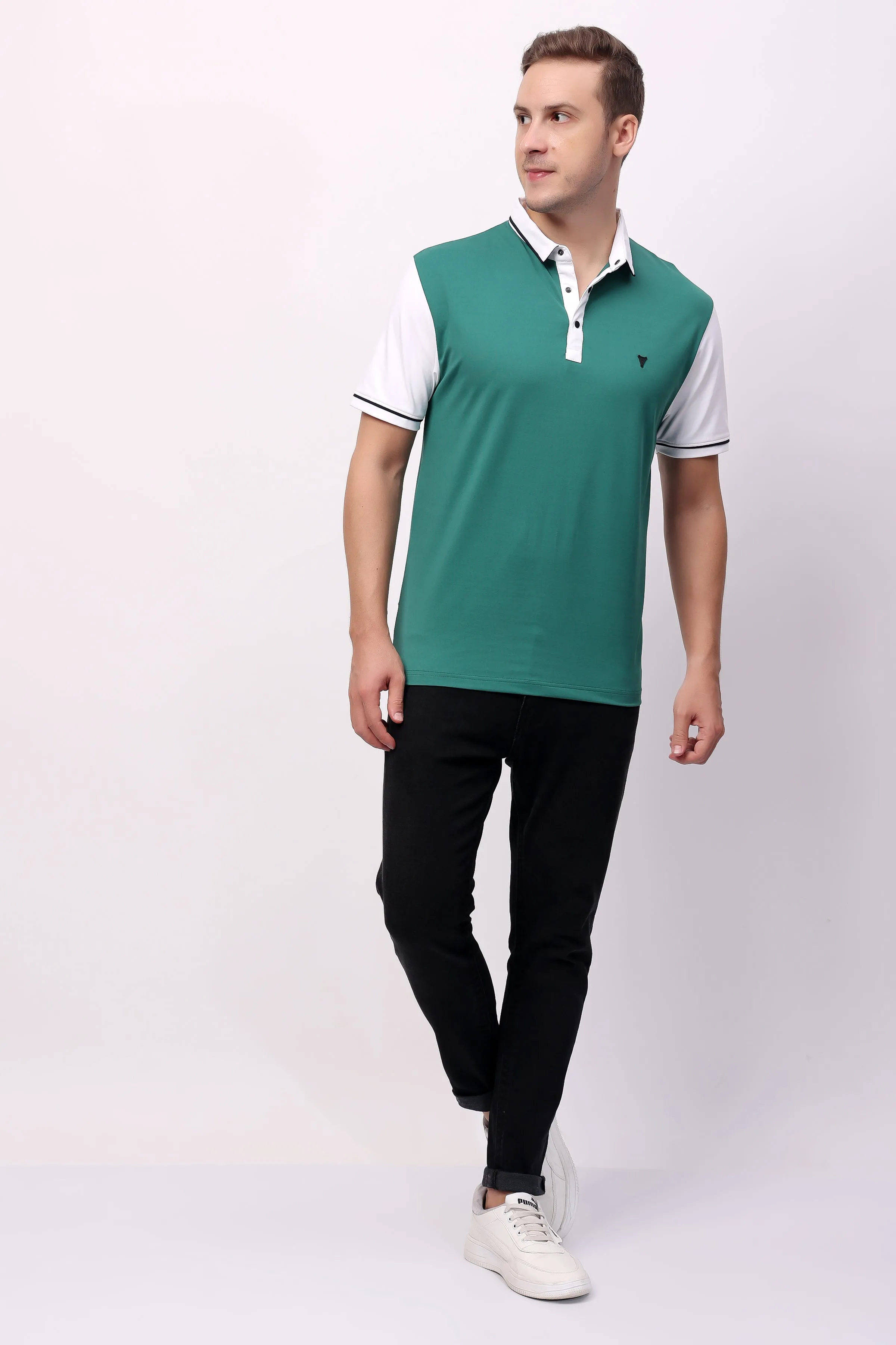 STYLOX SOLID POLO T-SHIRT FOR MEN