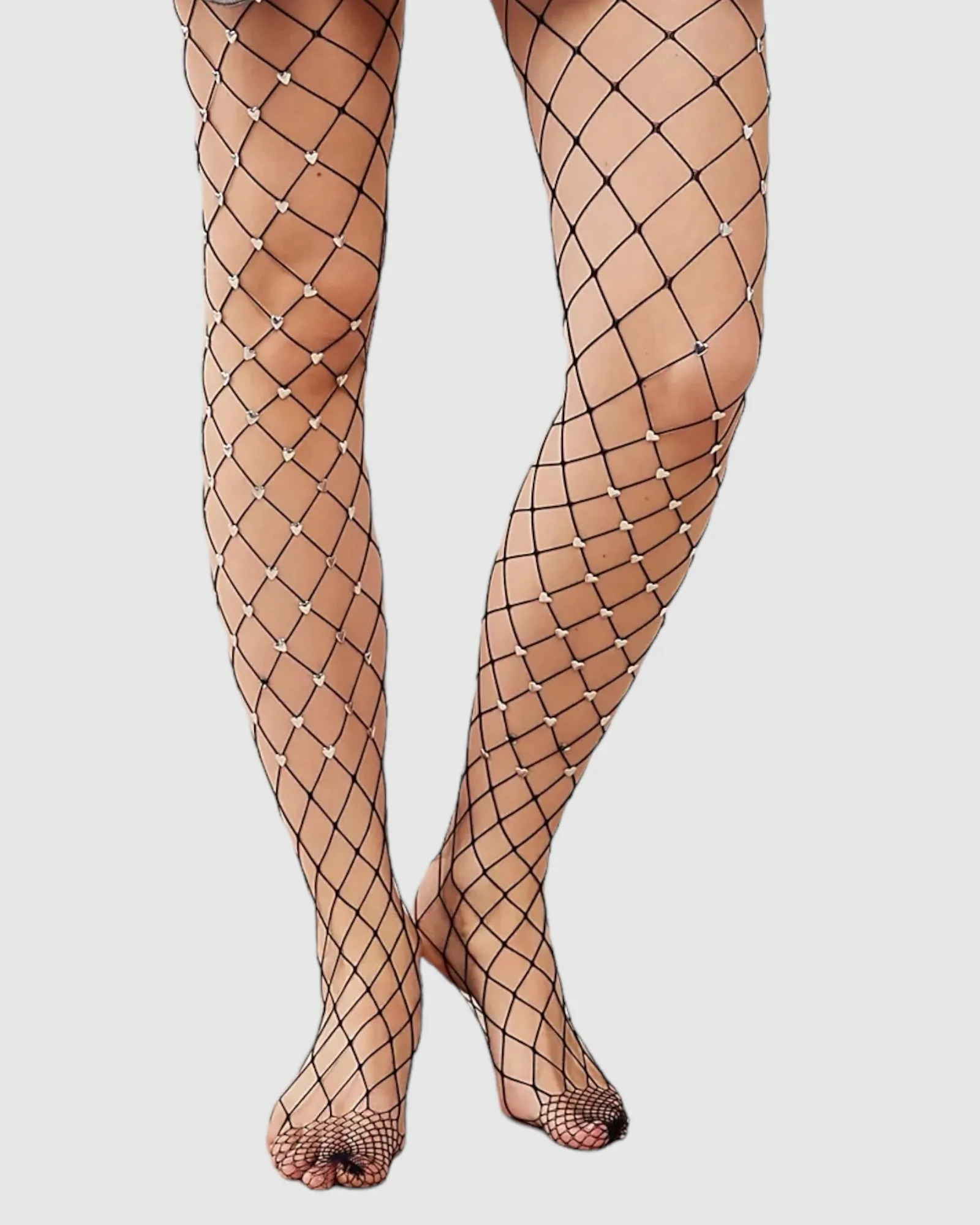 Sweet Heart Fishnet Tights