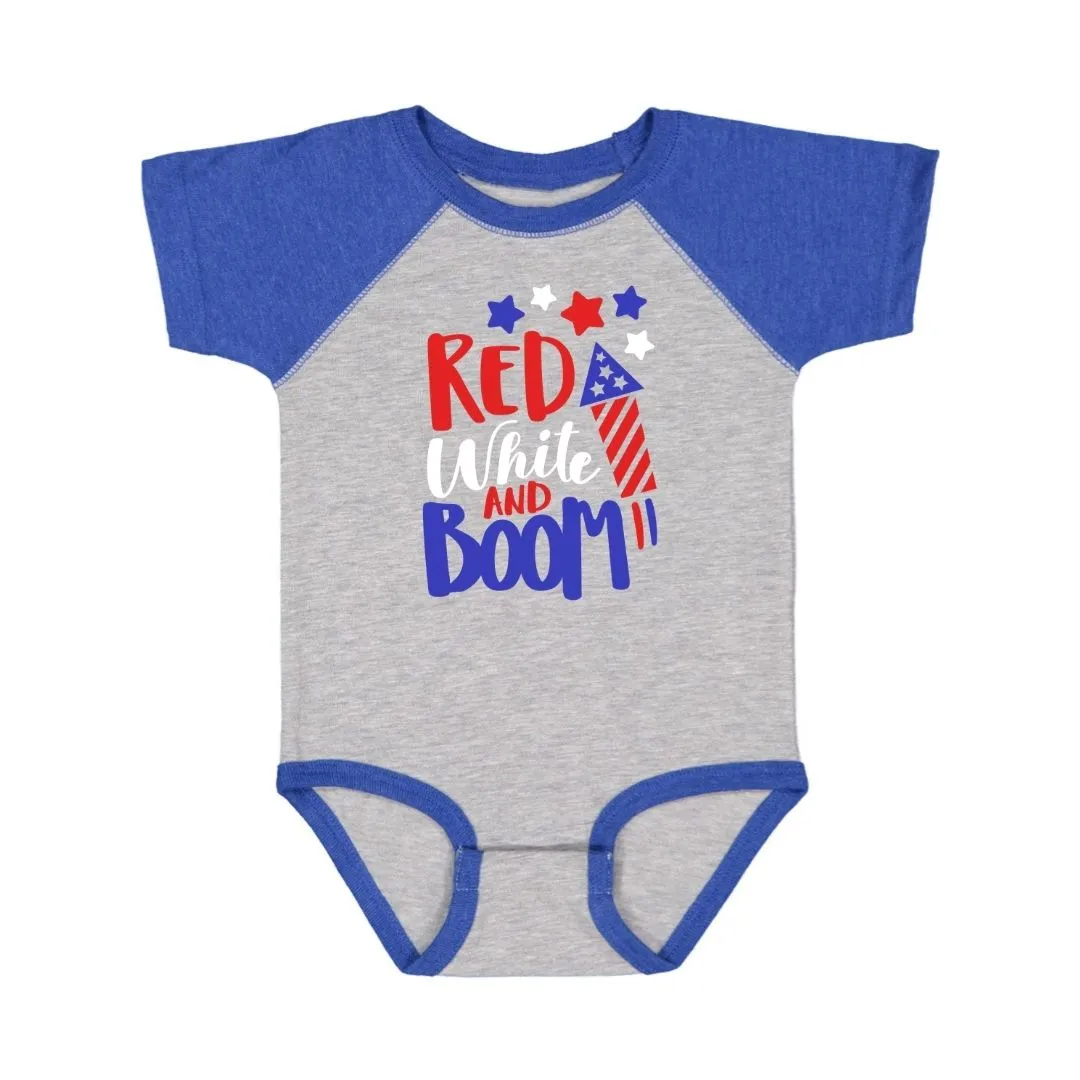 Sweet Wink Bodysuit - Red, White, & Boom