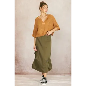 THE ASTRID CARGO MIDI SKIRT