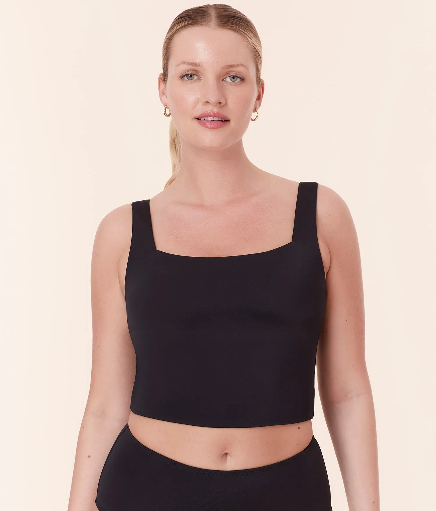 The Siren Swim Tank - Flat - Black