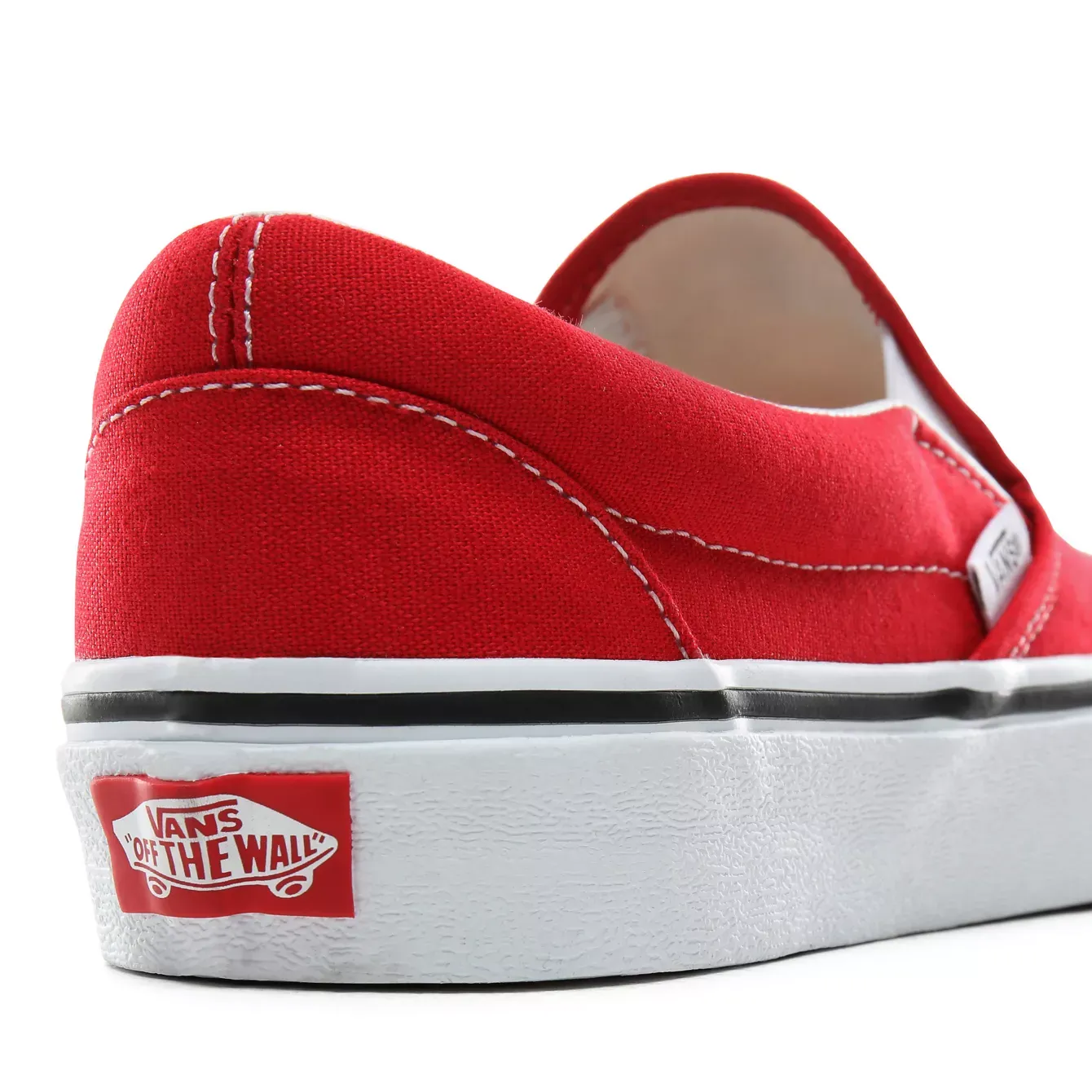 VANS CLASSIC SLIP ON - RACING RED/TRUE WHITE