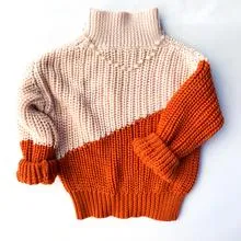 Warm Feelings Two Tone Turtleneck