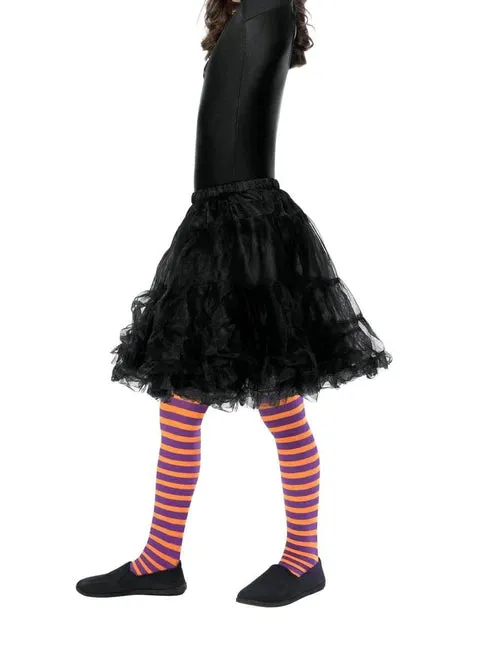 Wicked Witch Tights, Child, Orange & Purple