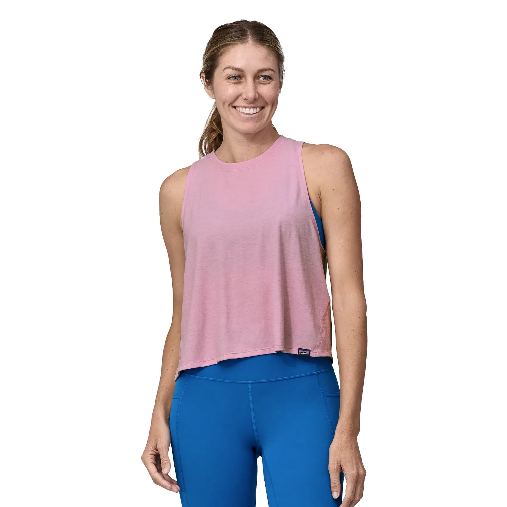 Womens Patagonia Capilene Cool Trail Cropped Tank