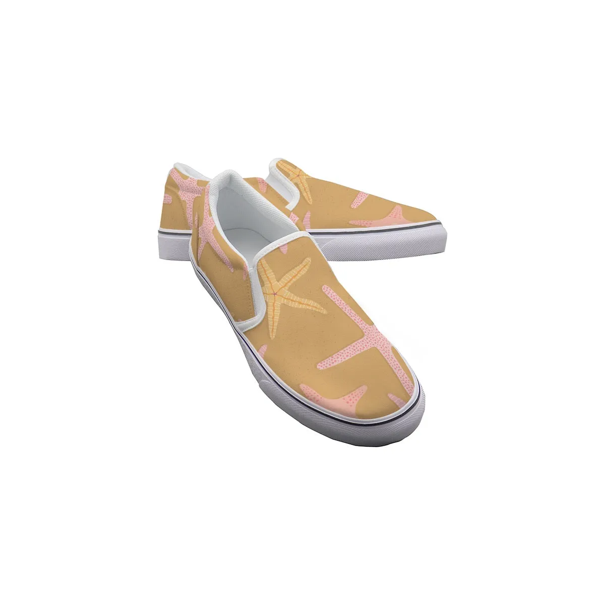 Women's Slip On Sneakers sand dollar print