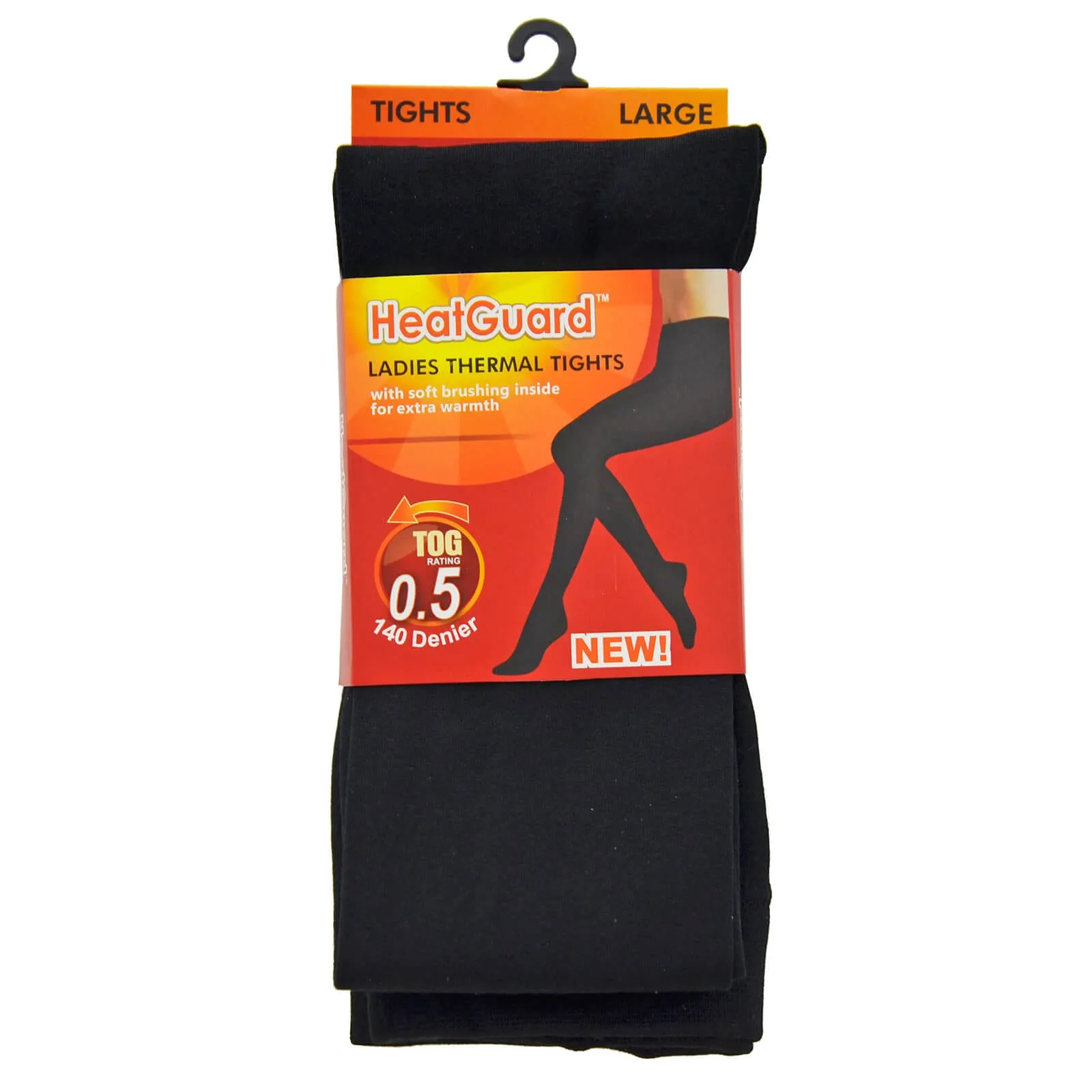 Womens Thermal Tights Black 140 Denier 0.5 TOG HeatGuard