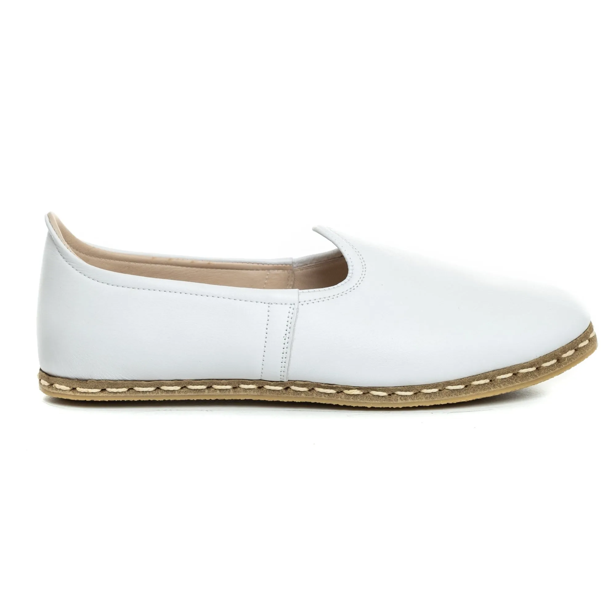 Women's White Slip On Shoes