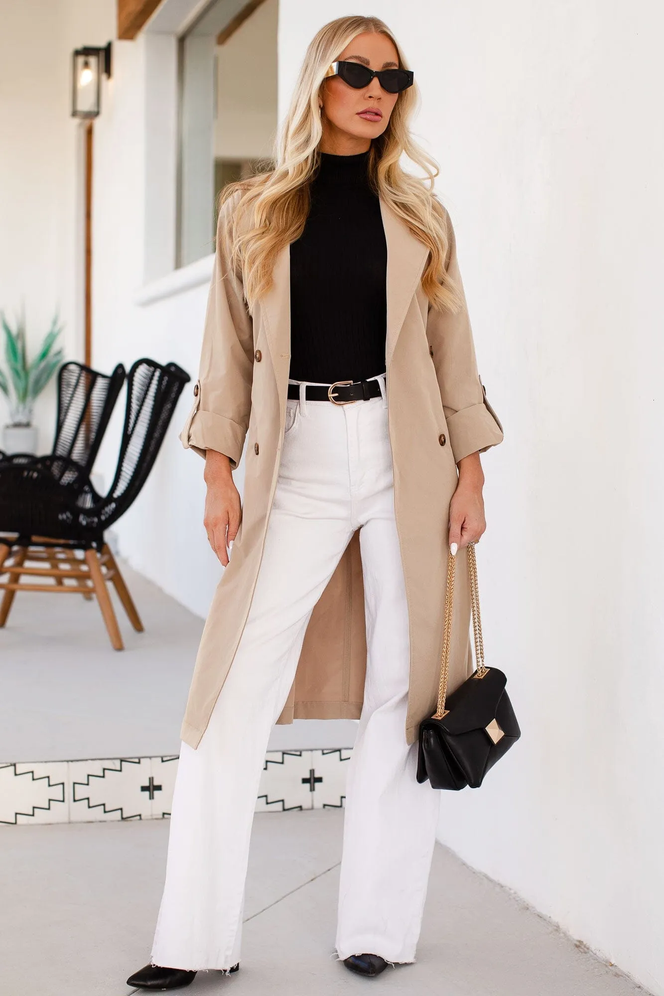 Yvette Khaki Trench Coat