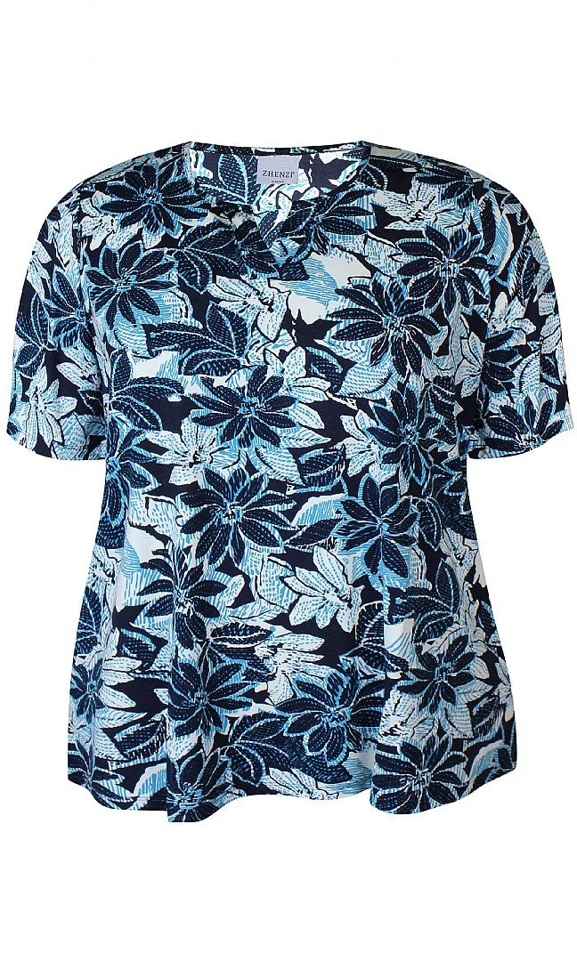 Zhenzi top Esther 367 blauw